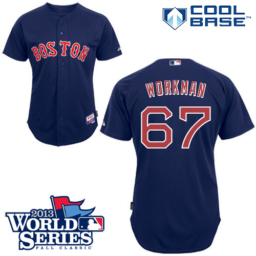 Brandon Workman #67 mlb Jersey-Boston Red Sox Women's Authentic Alternate Navy Cool Base Baseball Jersey